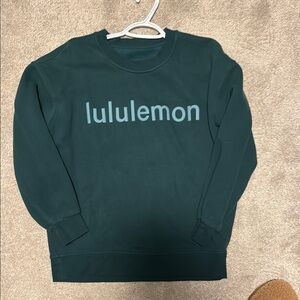 Lululemon Athletica Green Crew Neck Sweater